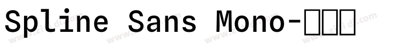 Spline Sans Mono字体转换